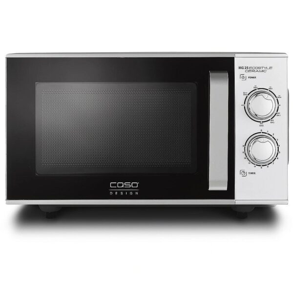 Caso | Ceramic Microwave Oven with Grill | MG 25 Ecostyle | Free standing | 25 L | 900 W | Grill | Silver 03329 4038437033298