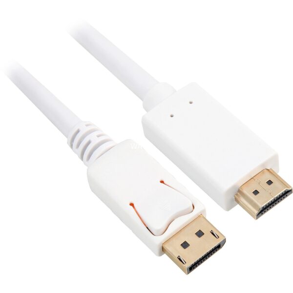 Sharkoon adapter cable Displayport 1.2 > HDMI 4K (white