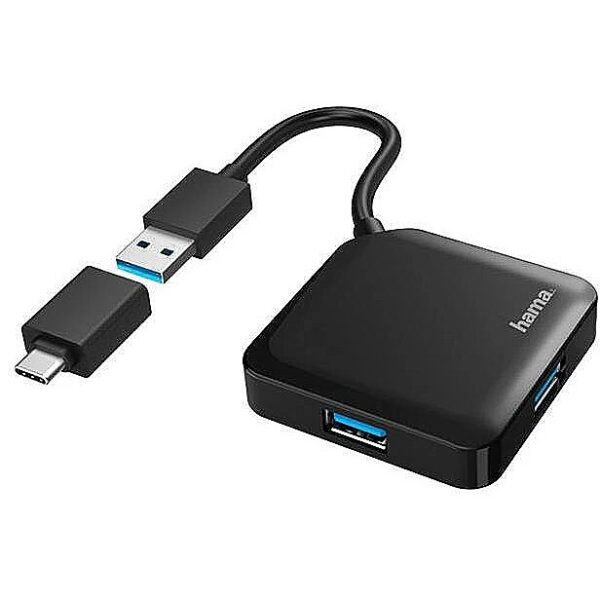 Hama USB Hub 4 ports Hama USB 3.2 + USB-C 00200116 4047443436887