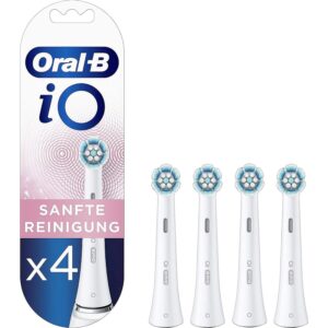 Oral-B | Cleaning Replaceable Toothbrush Heads | iO refill Gentle | Heads | For adults | Number of brush heads included 4 | White iO refill Gentle Cleaning 4 White 4210201343622