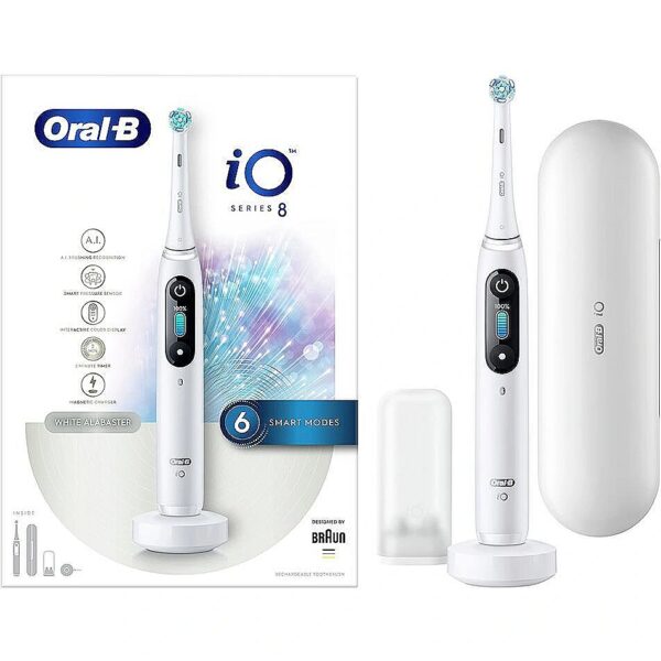 Oral-B iO 8 White Alabester - Including travel case 8 White Alabaster 4210201363064