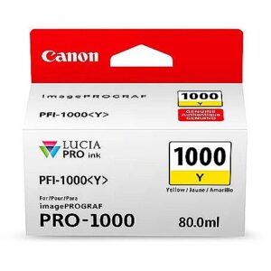 Canon PFI-1000 Y YELLOW INK TANK 0549C001 4549292046434