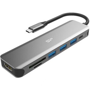 Silicon Power Boost SU20 Docking station 7in1 USB USB-C HDMI SD card SPU3C07DOCSU200G 4713436143321