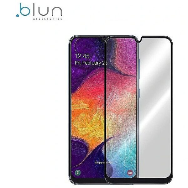 Blun 3D Extra sticky Full surface Glue 0.3mm Tempered Glass from device edge to edge for Samsung Galaxy A20 (A205F) Full Face Black BL-FUL-SA20-FUL/BK 4752128034806