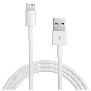 Mocco Lightning USB data and charging cable 1m White MOC-IPH-CAB-WH 4752168013458