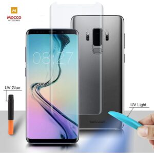 Mocco UV 9H Tempered Glass Full Cover + Eco Glue + Lamp For Huawei Mate 20 Transparent MC-UV-3D-HU-MAT-20-9H 4752168057063