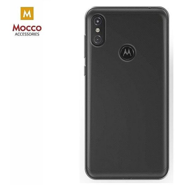 Mocco Ultra Back Case 0.3 mm Silicone Case for Motorola One / P30 Play Transparent MC-BC-MO-ONE-TR 4752168066829