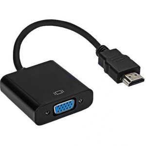 RoGer Adapter to Transfer HDMI to VGA (+Audio) Black RG-HDMI-VGA-ADAU-BK 4752168072387