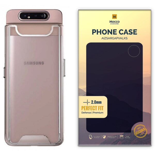 Mocco Original Clear Case 2mm Silicone Case for Samsung A805 Galaxy A80 Transparent (EU Blister) PC15712 4752168076224