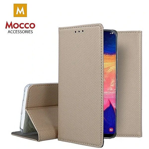 Mocco Smart Magnet Book Case For Samsung Galaxy S20 / Samsung Galaxy S11e Plus Gold MC-MAG-SA-S11E-GO 4752168079362