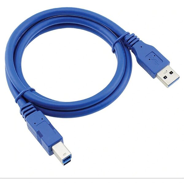 RoGer USB 3.0 A-plug AM-BM Printer Cable 1.5m Blue RO-PR-C-B 4752168093313