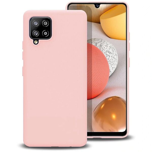 Mocco Liquid Silicone Soft Back Case for Samsung Galaxy A42 5G Pink MO-LQ-SA-A42-PI 4752168094372