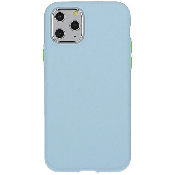 Mocco Soft Cream Silicone Back Case for Apple iPhone 12 Mini Blue MO-SC-AP-IPH12M-BE 4752168095218