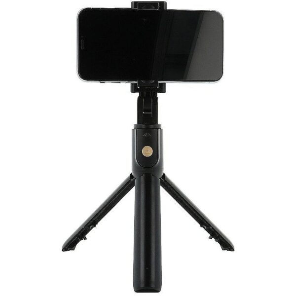 RoGer 2in1 Selfie Stick + Tripod Telescopic Stand with Bluetooth Remote Control / Black RO-SELF-2IN1-BK 4752168096383