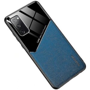 Mocco Lens Leather Back Case for Apple Iphone 12 / 12 Pro Blue MC-LC-APP-IP12-BL 4752168098424