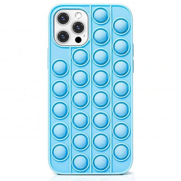 Mocco Bubble Antistress Case for Apple iPhone 12 Pro Max Blue MO-BB-APP-IP12PRMAX-BL 4752168099780