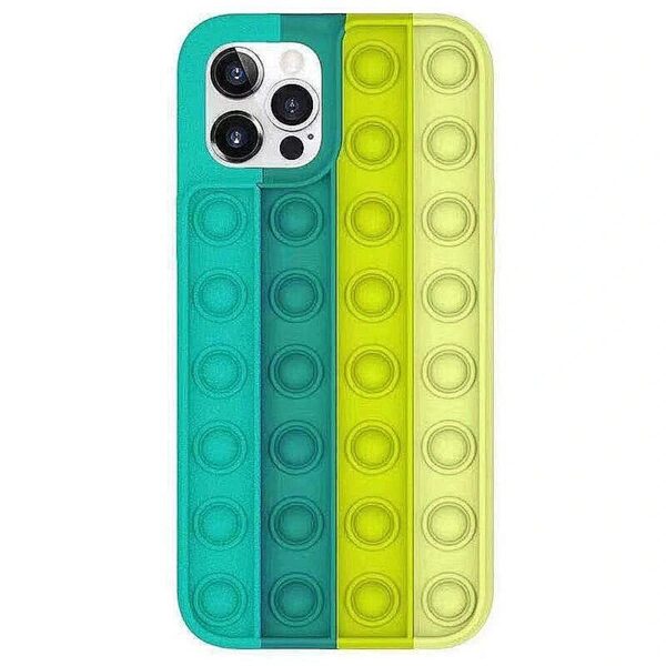 Mocco Bubble Antistress Case for Apple iPhone 12 / 12 Pro Green MO-BB-APP-IP12PRO-GE 4752168099933