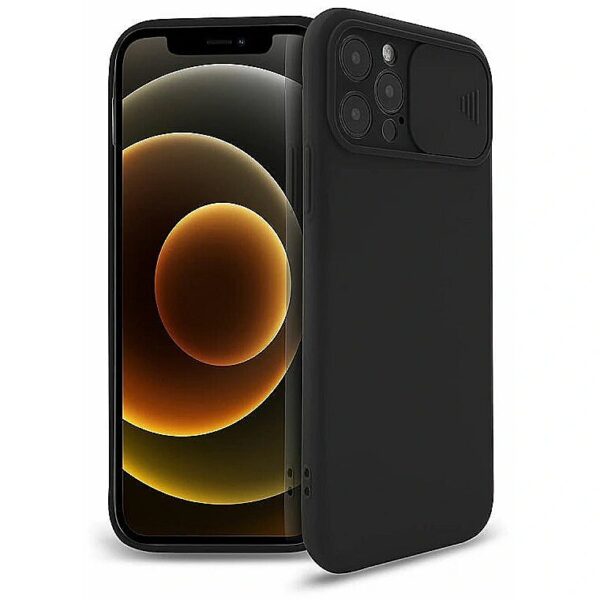 Mocco Matte Silicone Back Case Camera Protect for Apple iPhone 12 Pro Max Black MO-MAT-BC-IP-12PRMAX-BK 4752168106136