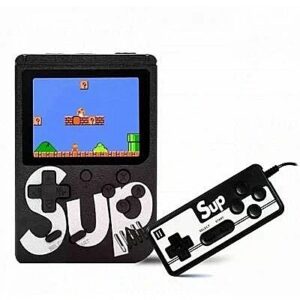 RoGer Retro mini Game console with 400 games / 3 inch color screen / TV output / Remote / Black RO-400-CO-2X-BK 4752168107058