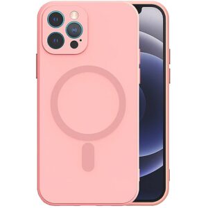 Mocco MagSilicone Soft Back Case Silicone Case for Apple iPhone 12 Pro Pink MO-MAGSI-BC-IPH12PRO-PI 4752168108482