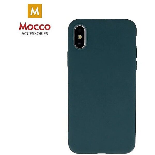 Mocco Ultra Slim Soft Matte 0.3 mm Silicone Case forXiaomi 12 5G / 12X 5G Dark Green MO-SO-MA-XI-12-GE 4752168111888