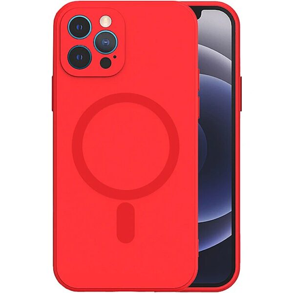 Mocco MagSilicone Soft Back Case Silicone Case for Apple iPhone 14 Plus Red MO-MAGSI-IPH-14PL-RE 4752168114322