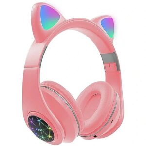 RoGer Cat M2 Bluetooth Headphones with Cat Ears LED / pink RO-BT-CATM2-PI 4752168123010