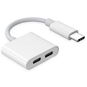 Mocco RoGer JH-032 USB-C to 2x USB-C Audio adapter + Charging JH-032 4752168123195