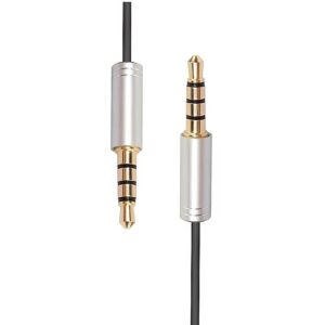 RoGer AU4P1 AUX Audio Cable / stereo + microphone (4pin) RO-AU4P1-BK 4752168125663