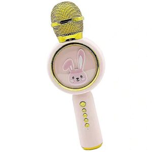 RoGer X6 Baby Rabbit Kids Karaoke Microphone Bluetooth / SD card RO-X6-PI 4752168134344