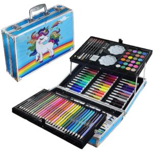 RoGer Professional muticoloring drawing kit with metal Unicorn case / blue RO-MULTIDRAWKIT-BE 4752168135310