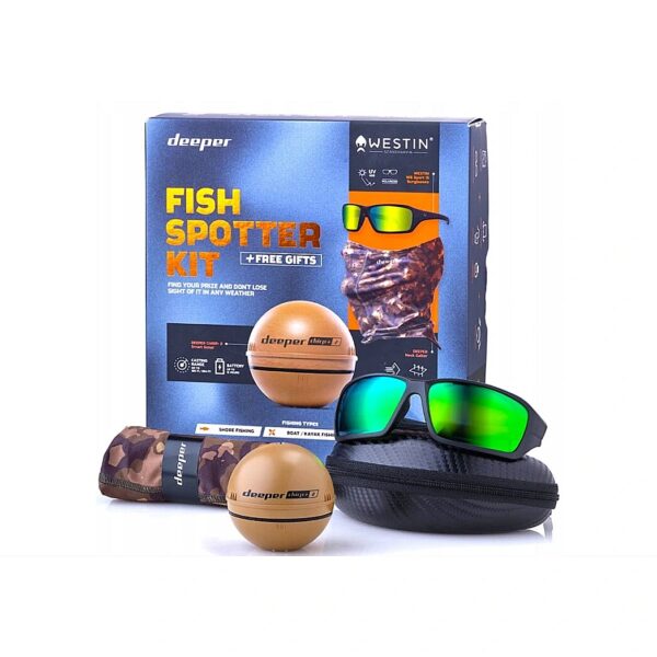 Deeper Deeper Fish Spotter Kit with Smart Sonar CHIRP+2 Sonar Beige/Black/Camouflage ITGAM1483 4779032950893