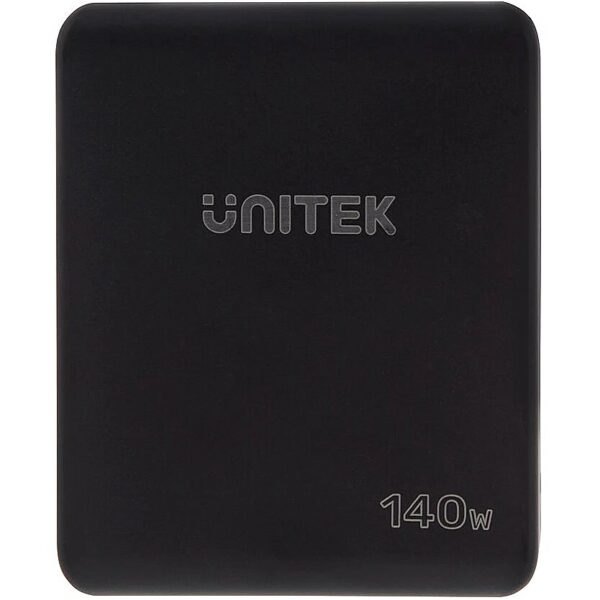 Unitek CHARGER P1115A GaN 2x USB-C 1x USB-A PD 140W BLACK P1115A 4894160049001