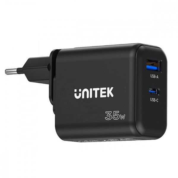 Unitek Wall Charger GaN PD 35W USB-C + USB-A P1119A 4894160049759