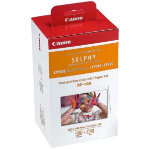 Canon Paper Canon RP108 ink/paper set | 100x148mm | 108 sheets | CP820/910/1200/1000 8568B001 4960999980034