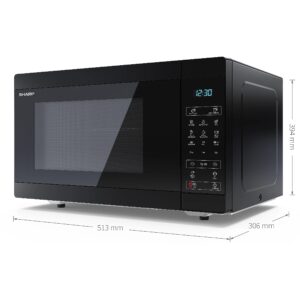 Sharp Microwave Oven with Grill YC-MG81E-B Free standing 28 L 900 W Grill Black YC-MG81E-B 4974019312194