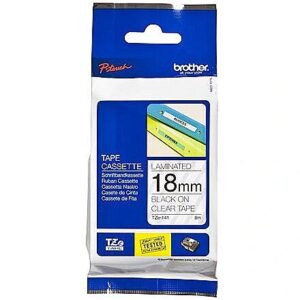 Brother Tape Brother 18mm BLACK  ON CLEAR TZE141 4977766684934