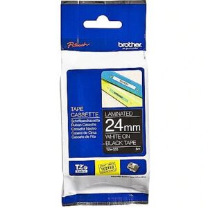 Brother Tape Brother 24mm White on Black TZE355 4977766685856