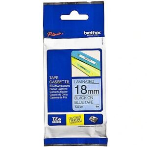 Brother Tape Brother 18mm BLACK ON BLUE TZe541 4977766686501