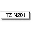 Brother TZe-N201 Non-Laminated Tape Black on White