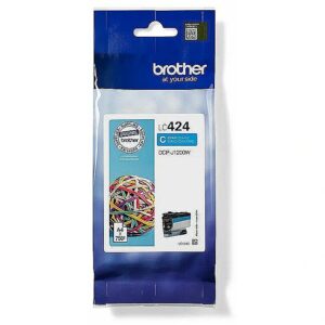 Brother LC-424C INK CYAN F/ DCP-J1200W F/ 750P. LC424C 4977766810456