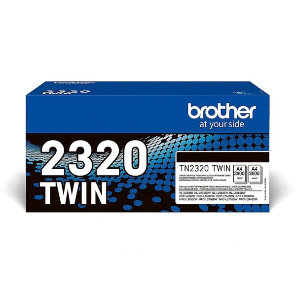 Brother TN-2320TWIN TONER F. HLL2300D/4 60DW/MFCL2700DN/00DW/20DW/40DW TN2320TWIN 4977766812740