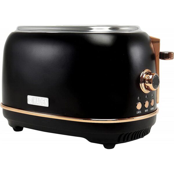 Haden Heritage 2-Slice Toaster - Black & Copper HAD209191 5021961209191