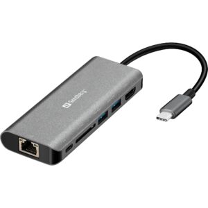 Sandberg 136-18 USB-C 6-in-1 PD 100W DisplayDock 136-18 5705730136184