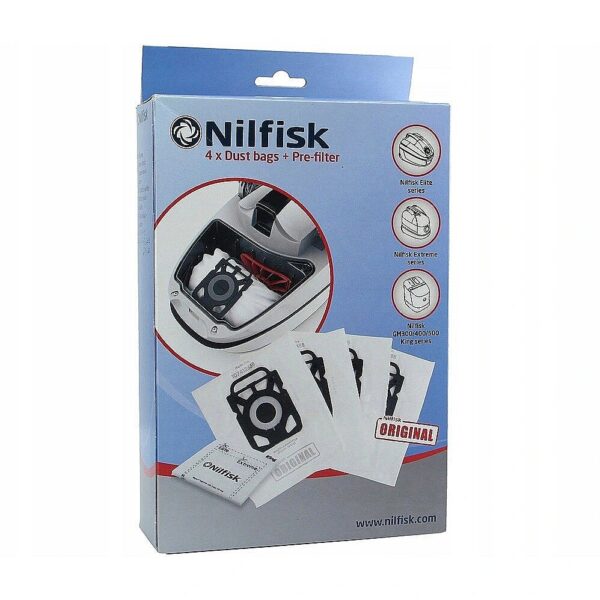 Nilfisk Elite hoover bags 107412688 4 pcs. 107412688 5715492154593