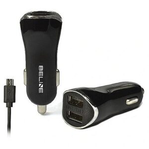 Beline Car charger 2xUSB + microUSB 2.1A black Beli0004 5900168331204