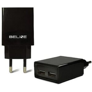 Beline Travel charger 2xUSB 2A black Beli0012 5900168331280