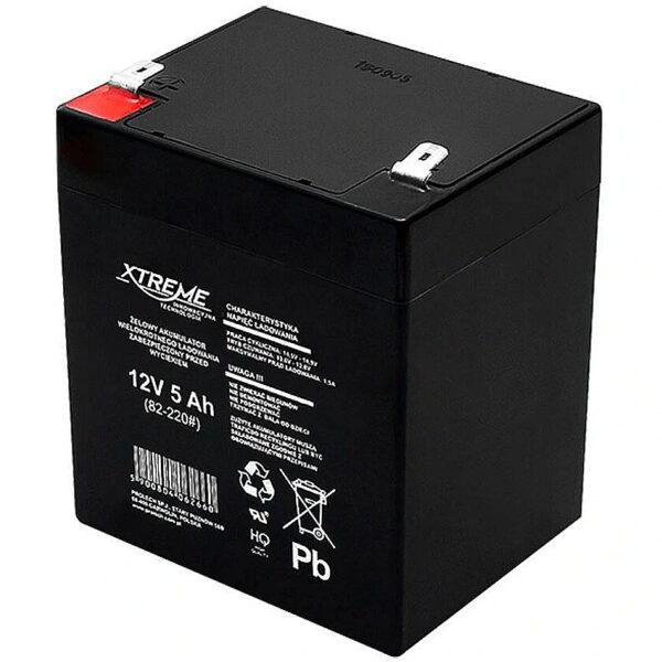 Blow Gel battery 12V 5Ah XTREME101x90x70 82-220# 5900804062660