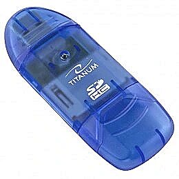 Titanum TA101B card reader Blue USB 2.0 TA101B 5901299901144