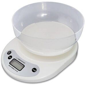 Esperanza KITCHEN SCALE WITH BOWL COCONUT EKS007 5901299955086